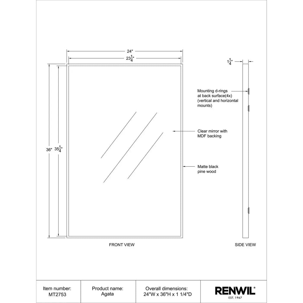 RENWIL AGATA MIRROR MT2753