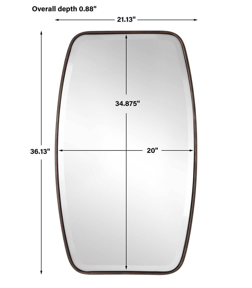UTTERMOST CANILLO MIRROR BRONZE 09756