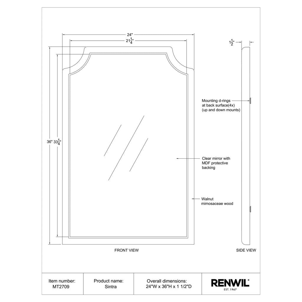 RENWIL SINTRA MIRROR MT2709