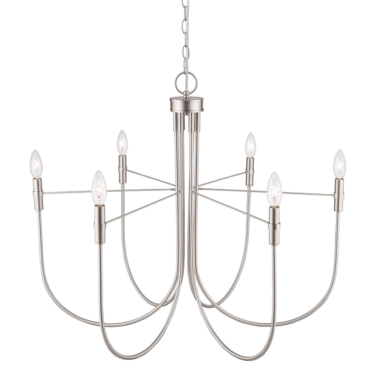 ARTCRAFT FOUNDRY CHANDELIER NICKEL AC12226BN
