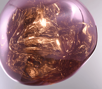 BETHEL PINK ORB ACRYLIC SINGLE PENDANT DU136P11P