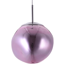 BETHEL PINK ORB ACRYLIC SINGLE PENDANT DU136P11P
