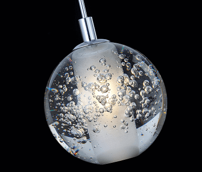 BETHEL CLEAR CRYSTAL BUBBLE SINGLE PENDANT FT45P4CH