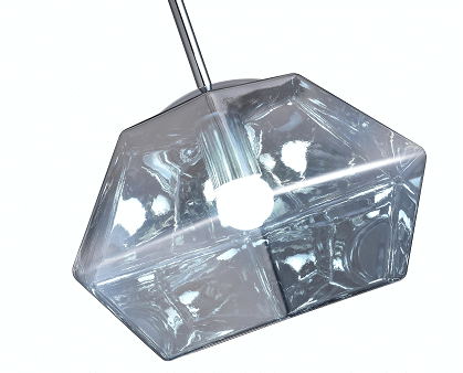 BETHEL SMOKE ACRYLIC SHADE SINGLE PENDANT DU134P11CH