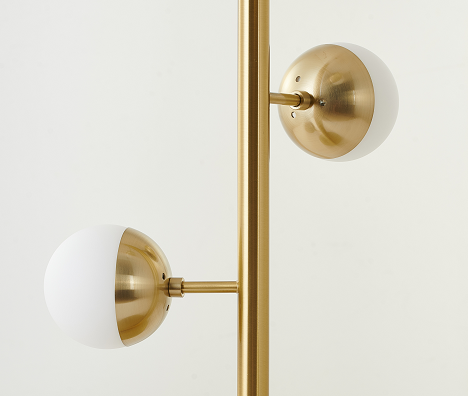 BETHEL BRASS PLATED FLOOR LAMP AV73F13BR