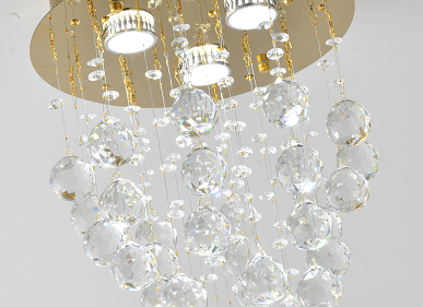 BETHEL GOLD SEMI FLUSH MOUNT LX03G