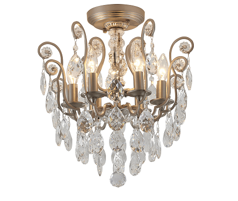 BETHEL PEWTER FRAME CHANDELIER  BET61XPEW