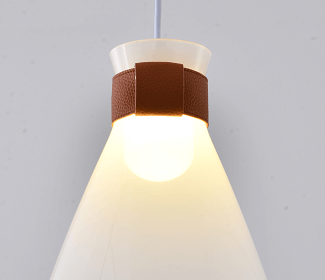 BETHEL WHITE GLASS JAR PENDANT  DLS30P10W