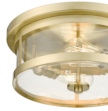 BETHEL GOLD ROUND FLUSH MOUNT YS22137-2C-GD