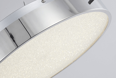 BETHEL CHROME FRAME LED FLUSH MOUNT  FT103FM16CH