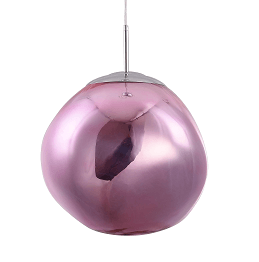 BETHEL PENDANT PINK ACRYLIC ORB DU137P15P