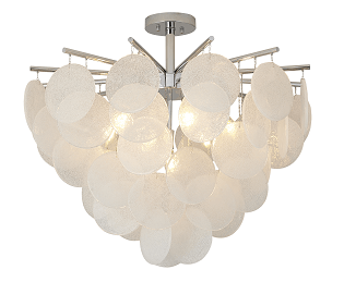 BETHEL CHROME METAL FRAME CHANDELIER TD31C30CH