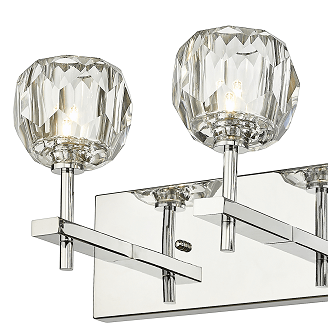 BETHEL CHROME FRAME WALL SCONCE YS12W30CH