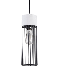 BETHEL LIGHT GREY CEMENT FRAME SINGLE PENDANT DU146P4G
