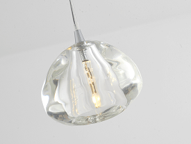 BETHEL CLEAR GLASS PENDANT DLS110P4C