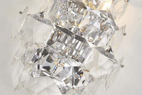 BETHEL WALL SCONCE WITH CLEAR HANGING CRYSTALS GL434W14CH
