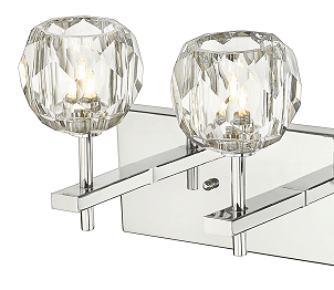 BETHEL CHROME FRAME WALL SCONCE YS12W30CH
