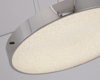 BETHEL CHROME FRAME LED CHANDELIER FT100C20CH