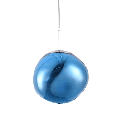 BETHEL BLUE ORB ACRYLIC SINGLE PENDANT DU136P11B