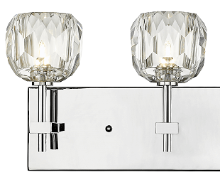 BETHEL CHROME FRAME WALL SCONCE YS12W30CH