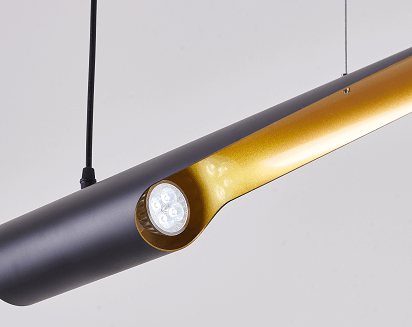 BETHEL LED BLACK TUBED PENDANT CP06
