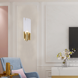 BETHEL GOLD METAL FRAME WALL SCONCE MU54GD
