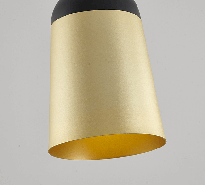 BETHEL  BLACK WITH GOLD  SINGLE PENDANT  SR08BG