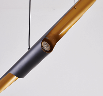 BETHEL LED BLACK TUBED PENDANT CP06