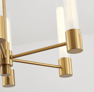 BETHEL BRASS FRAME CHANDELIER DC10C26G
