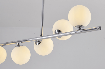 BETHEL CHROME FRAME LINEAR CHANDELIER DU178C42CH