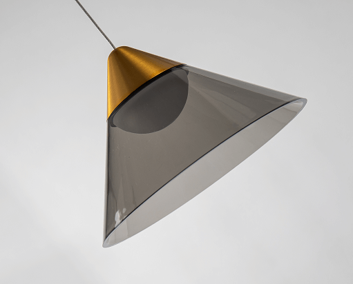 BETHEL PENDANT LIGHT WITH A SMOKE ACRYLIC SHADE GL331P7G