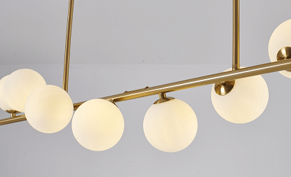 BETHEL CHROME FRAME LINEAR CHANDELIER DU178C42CO