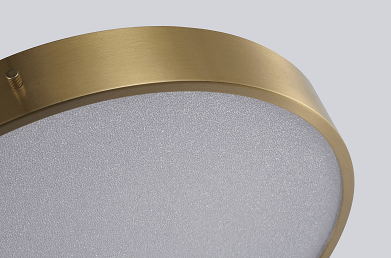 BETHEL BRASS FRAME LED FLUSH MOUNT FT102FM12BR