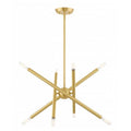 LIVEX LIGHTING Soho Chandelier Satin Brass 46774-12