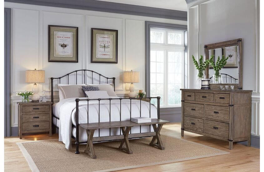 KINCAID FOUNDRY GARDEN KING BED 59-133P