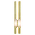 LIVEX LIGHTING Acra Large Tall Double Sconce Satin Brass 45912-12