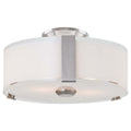 DVI LIGHTING ZURICH 3 LT FLUSH MOUNT SATIN NICKEL DVP14532SN-SSOP