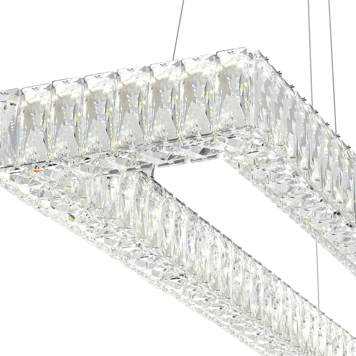 CWI LIGHTING FELICITY LED 2-TIER CHROME CHANDELIER 1084P52-601-RC-2C