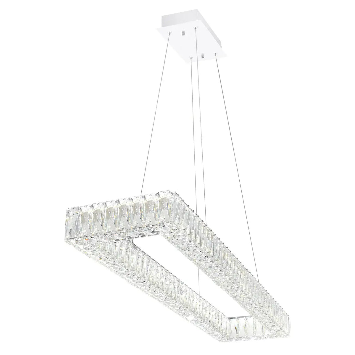 CWI LIGHTING FELICITY LED 44" CHROME CHANDELIER 1084P44-601-RC-1C