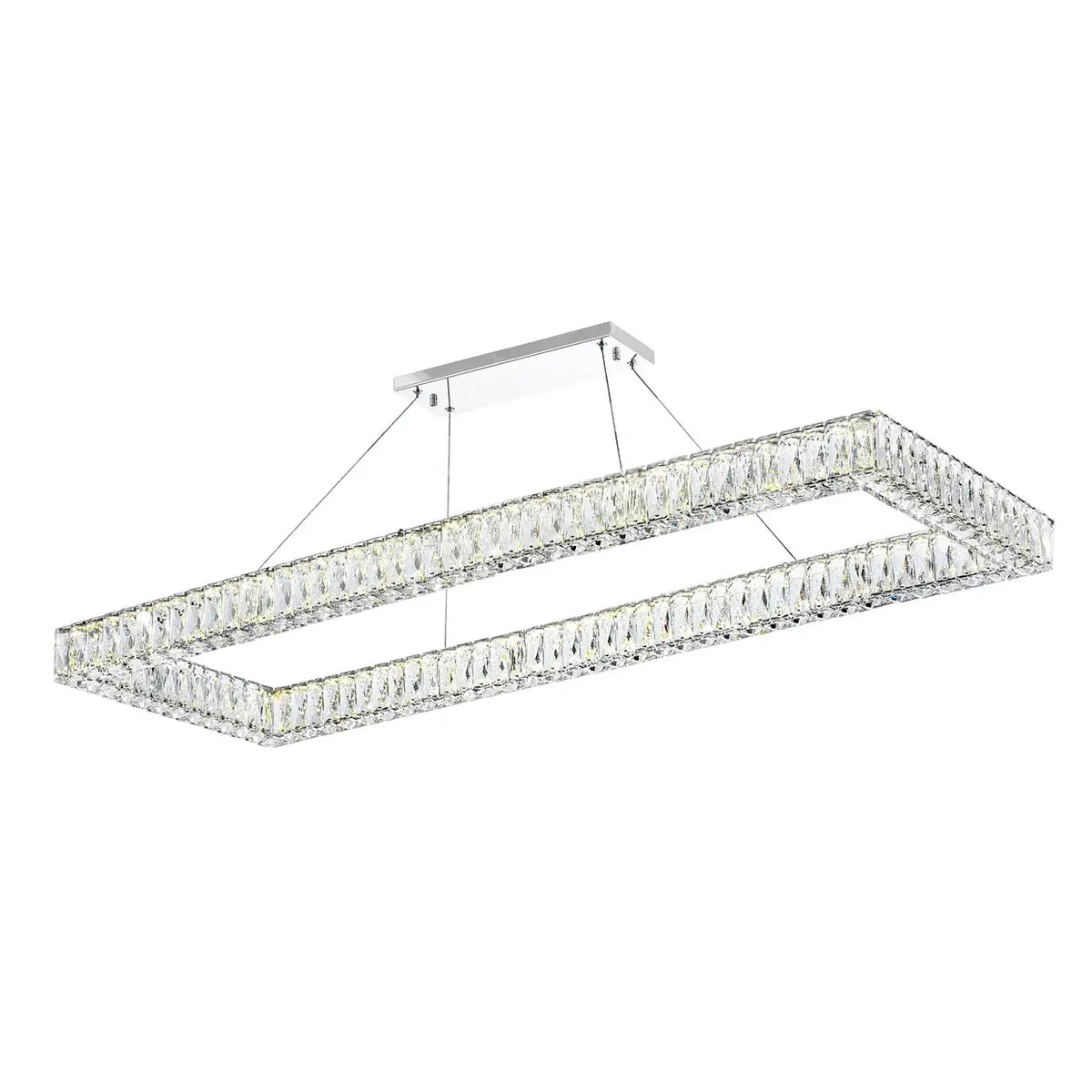 CWI LIGHTING FELICITY LED 52" CHROME CHANDELIER 1084P52-601-RC-1C