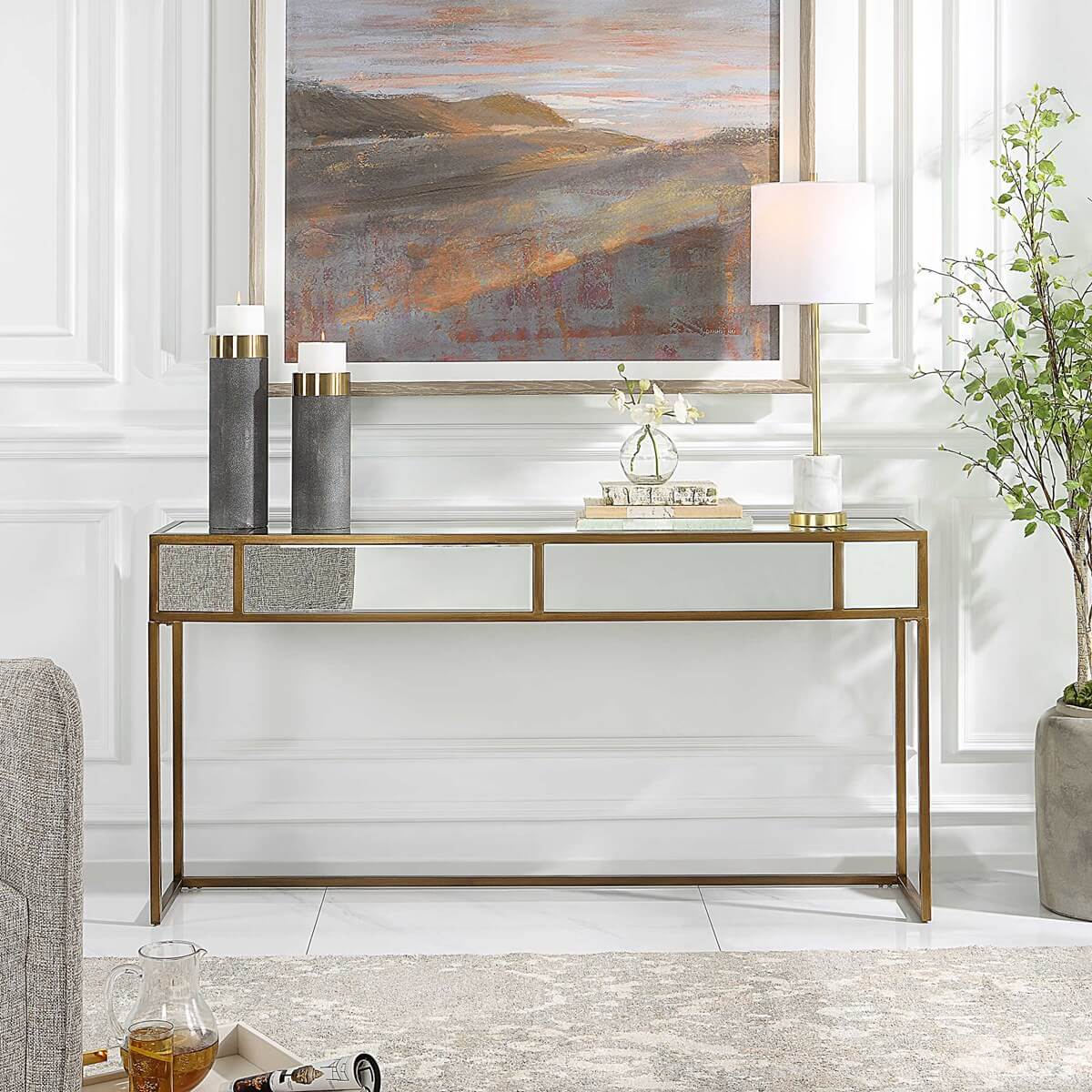 UTTERMOST REFLECT CONSOLE TABLE 25286