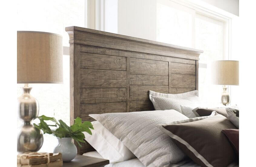 KINCAID PLANK ROAD JESSUP PANEL KING BED STONE 706-306SP