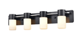 DVI LIGHTING TUXEDO 4 LT VANITY EBONY DVP40744EB+CH-OP
