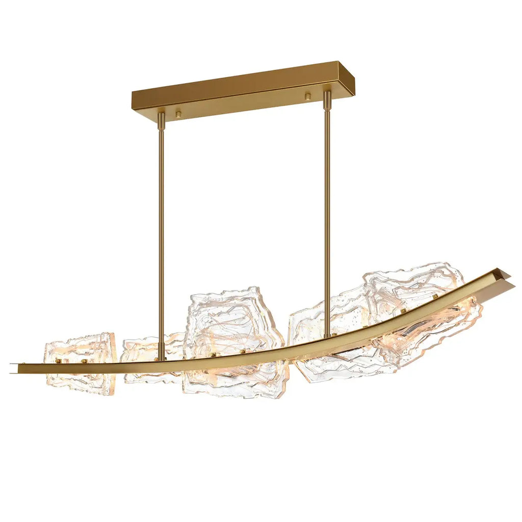 CWI LIGHTING ARCUS LED 50" BRASS CHANDELIER 1711P50-5-624