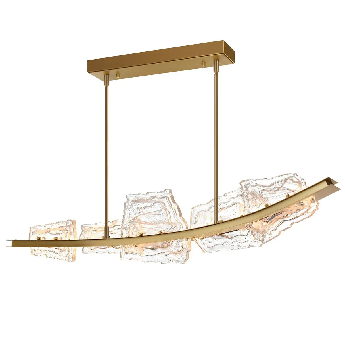 CWI LIGHTING ARCUS LED 50" BRASS CHANDELIER 1711P50-5-624