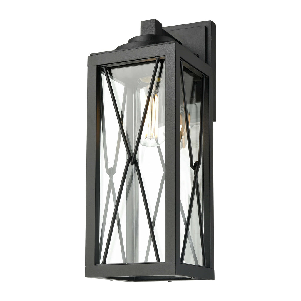 DVI LIGHTING COUNTRY FAIR SCONCE BLACK DVP43372BK+IW-CL