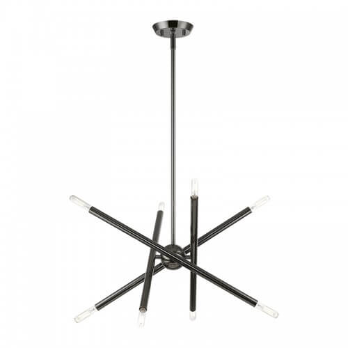 LIVEX LIGHTING Soho Chandelier Black Chrome 46774-46