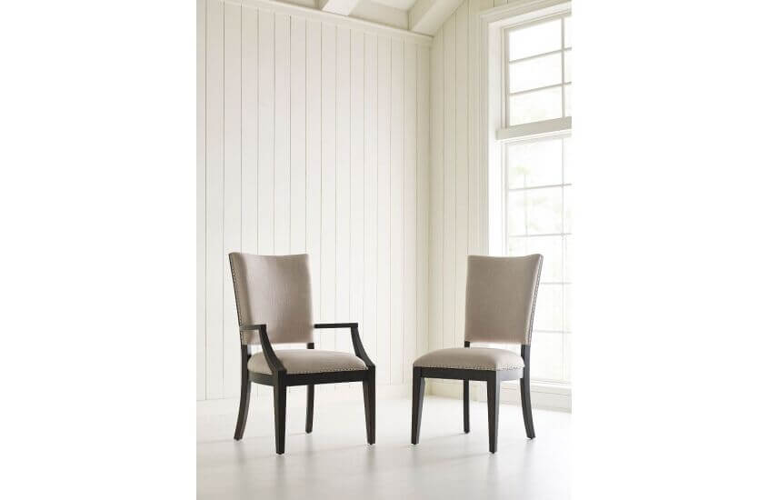 KINCAID PLANK ROAD HOWELL SIDE CHAIR CHARCOAL  SET OF TWO 706-622C