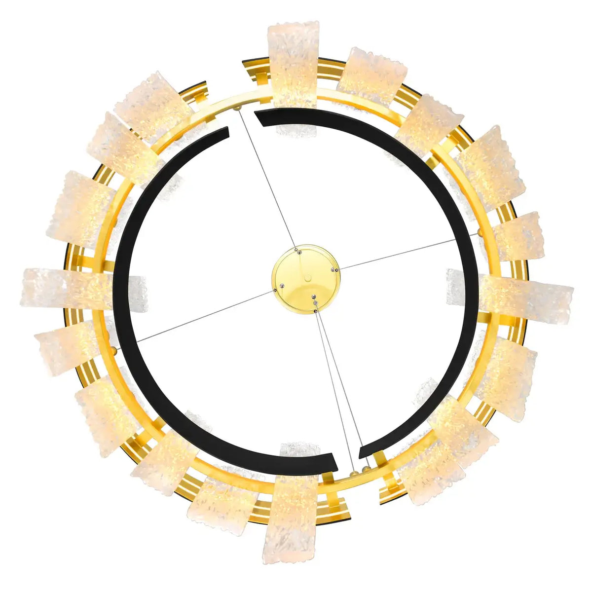 CWI LIGHTING GUADIANA LED BLACK CHANDELIER 1246P24-101-A