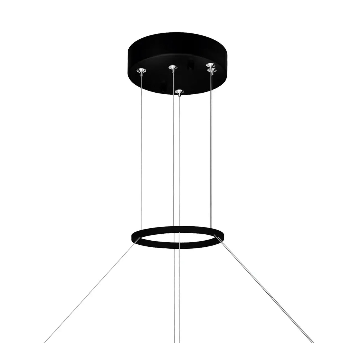 CWI LIGHTING GUADIANA LED BLACK CHANDELIER 1246P24-101-A